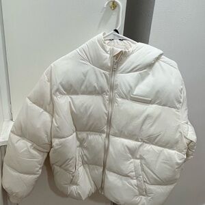 Nwot girls Tommy Hilfiger puffer jacket White